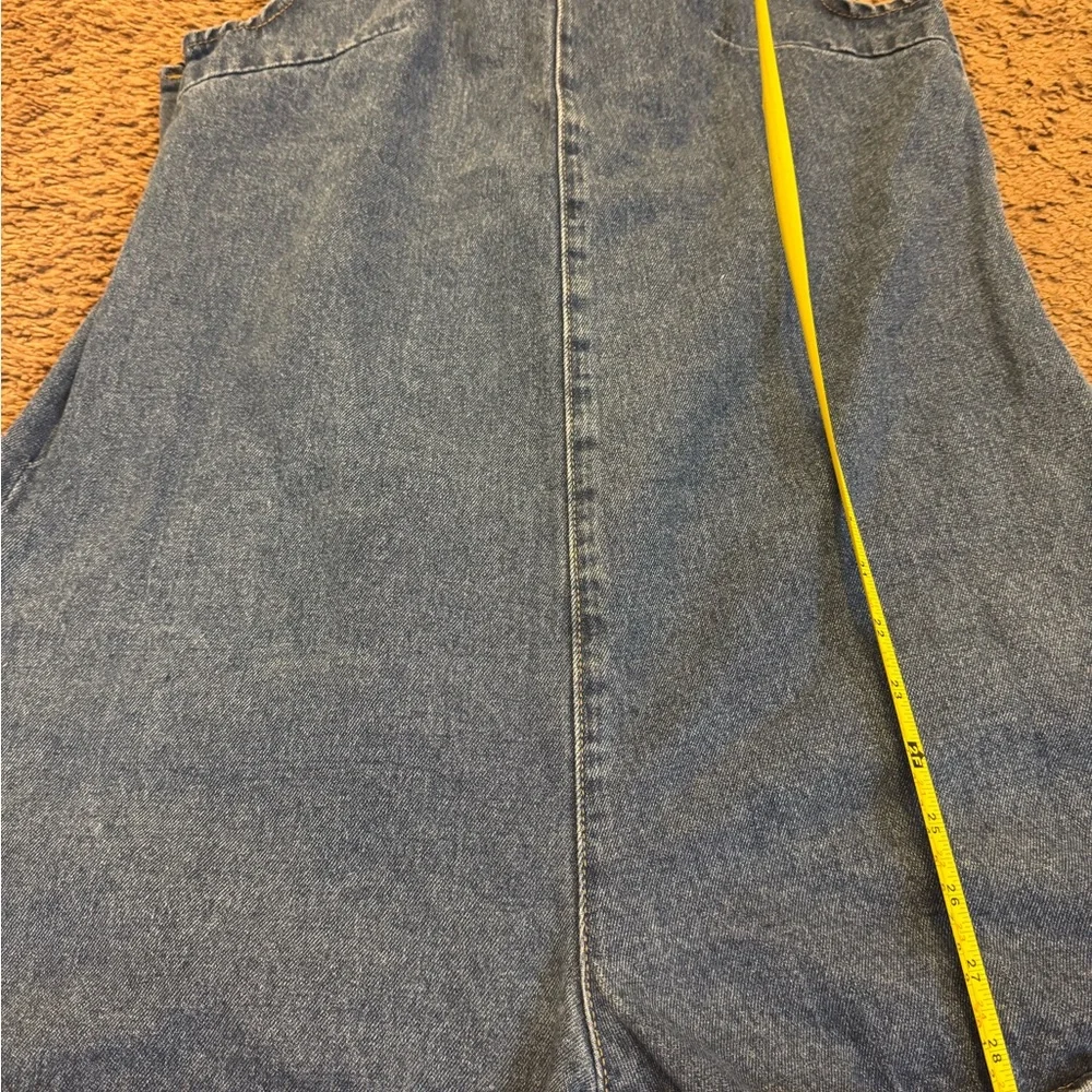 SHEIN Denim Romper Sleeveless Size L 8 10 - Picture 5 of 11